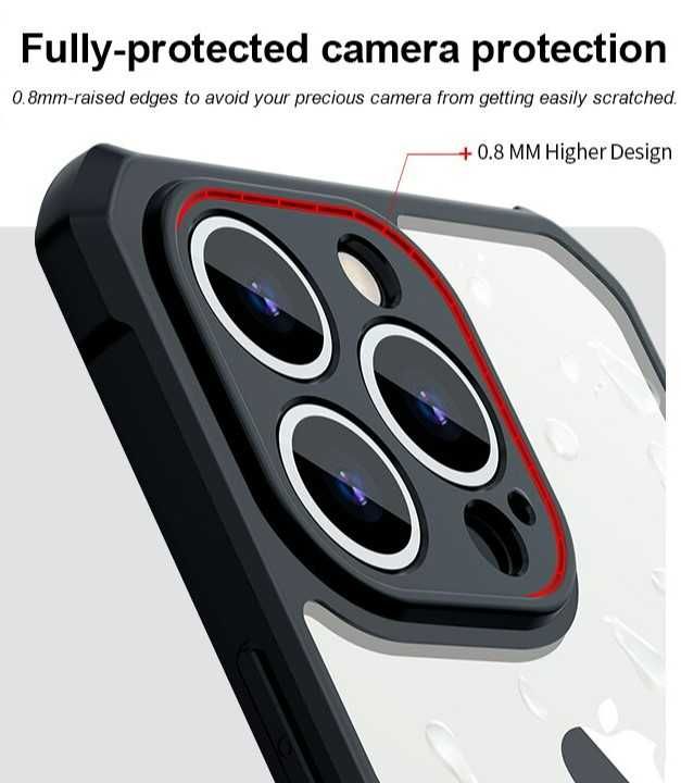 Чехол противоудраный для IPhone 13 ProMax (защитное стекло в подарок)