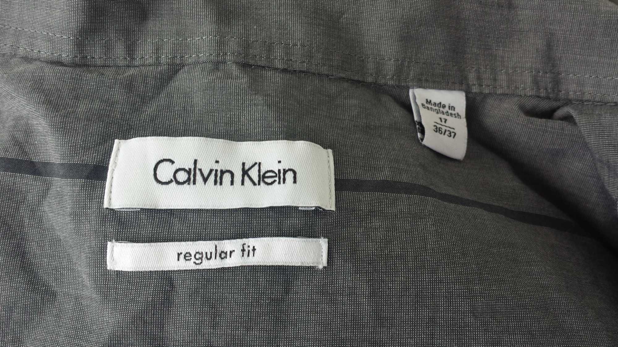 Оригинална памучна риза Calvin Klein Regular Fit (размер 17 - L)