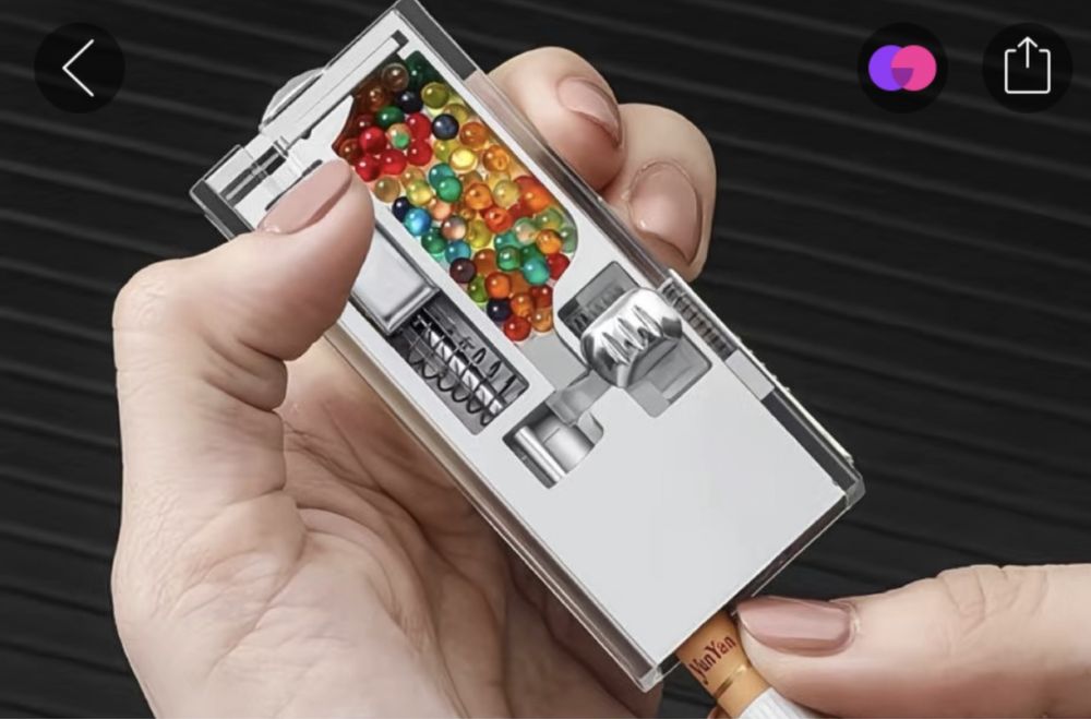 Электронная зажигалка с привкусом