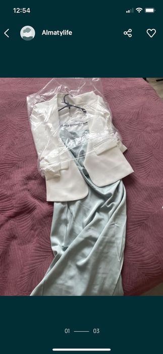 Платье новое с пиджаком м размер