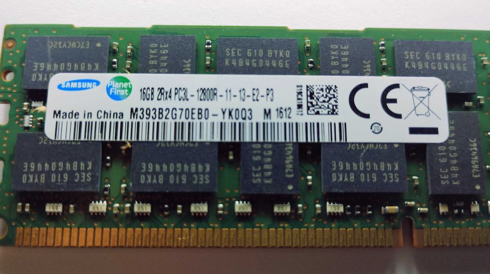 Memorie RAM 16GB DDR3 Samsung pentru Workstation, Servere