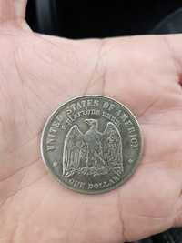 Moneda veche 1 dolar anul 1878