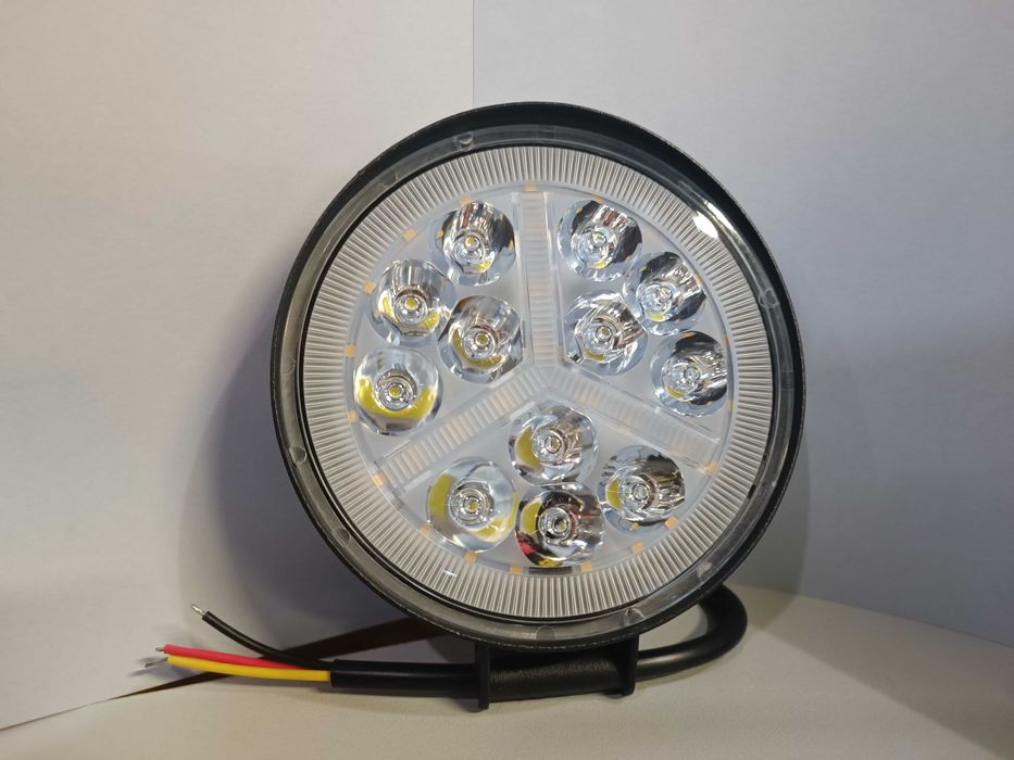 LED работна лампа 12V-24V бяла и жълта светлина 4х4 АТВ Коли