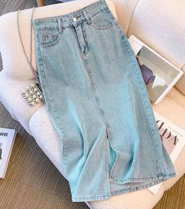 Юбка джинсы 3 түрі