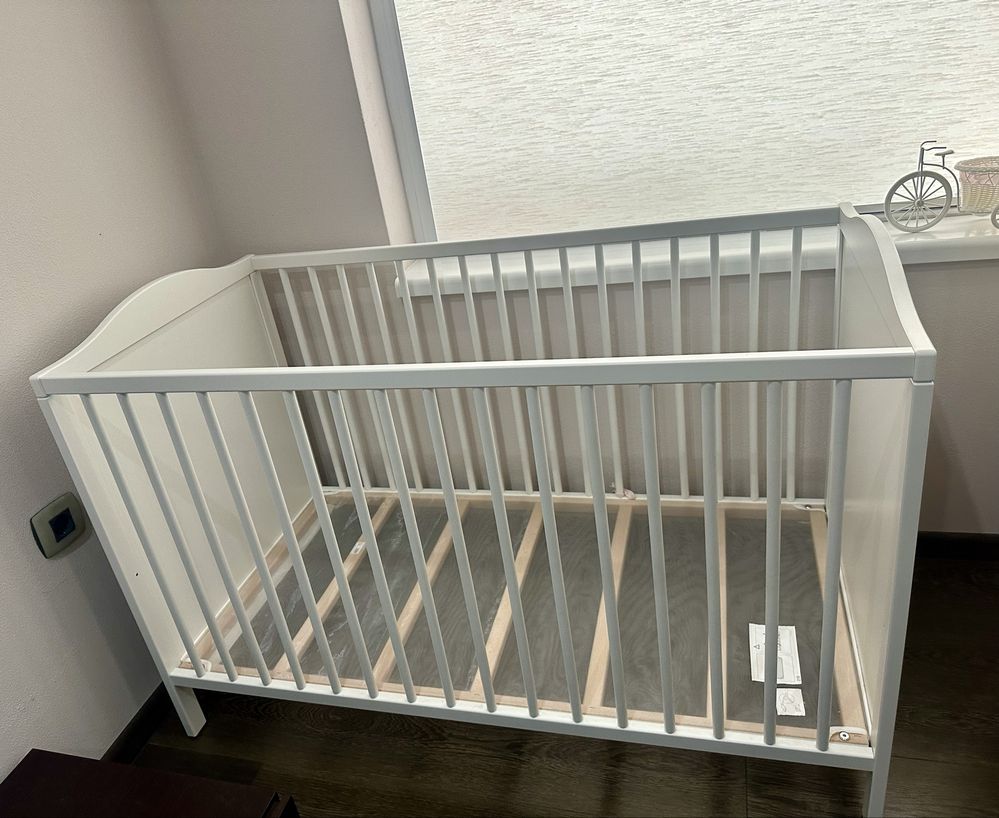 Детско креваъче IKEA SMÅGÖRA + матрак Baby Кокос Comfort Line