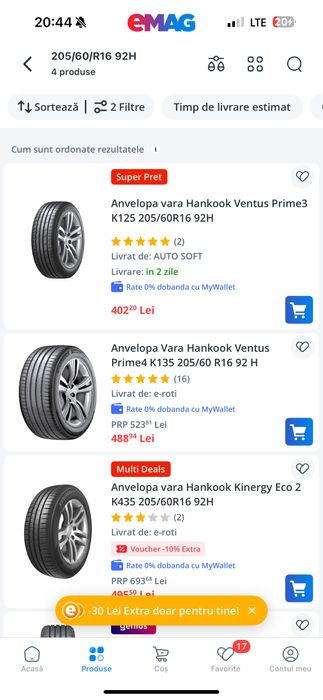 Hankook vara noi! 205/60/R16 92H
