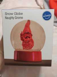 Glob cu zăpada pitic obraznic gnome