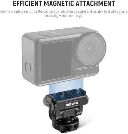 Нов Neewer Бърз Монтаж Адаптер за DJI Action 5/4/3 Cold Shoe за камера