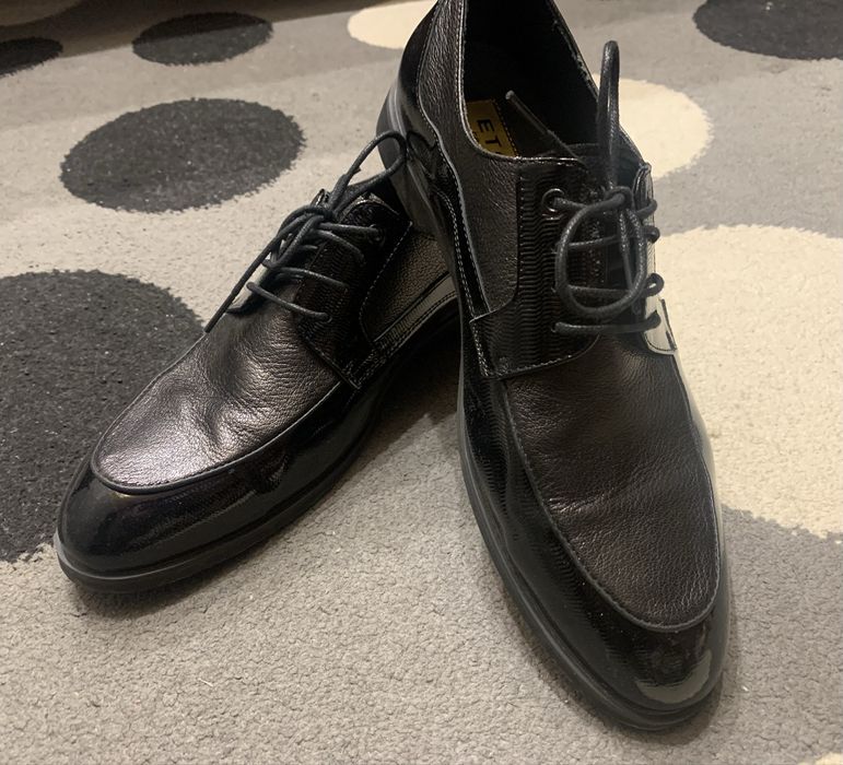 Туфли полулакированные и кожаные!