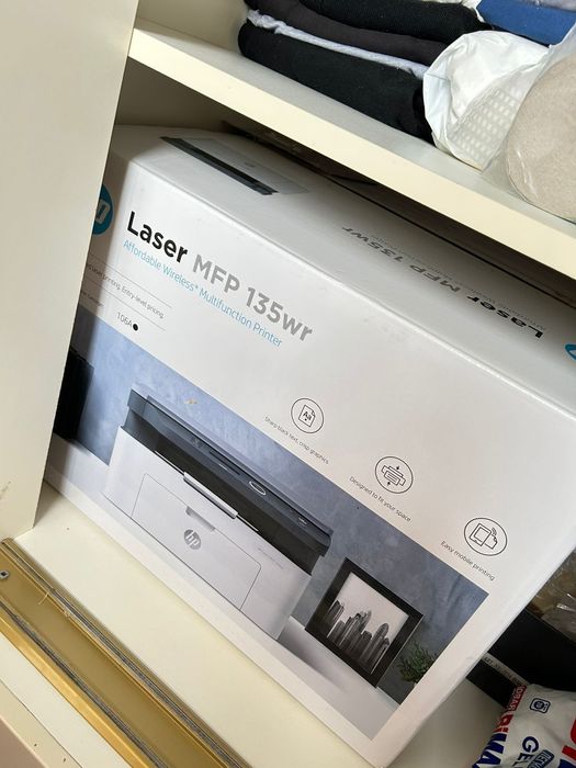 Принтер новый чёрный белый