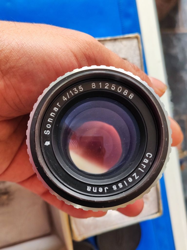 Обектив за Фотоапарат carl zeiss sonnar 4/135