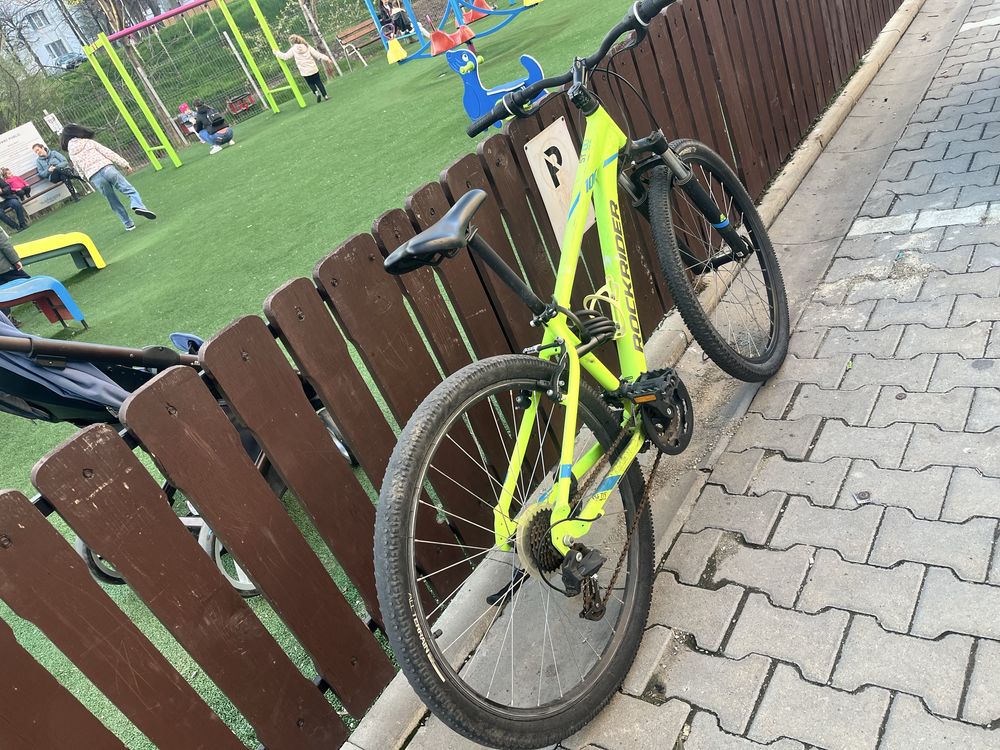 Bicicleta RockRider Verde Neon