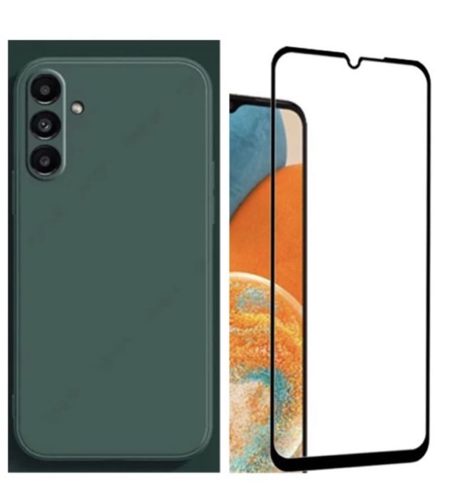 Samsung A12/A13/A14/A15/A25/A16 Husa Silicon Catifea+ Folie Sticla 10D