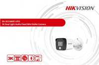 6в1 Hivision DS-2CE16K0T-LPFS 5MP IR+ БялаСв. Водоуст. Камера+Микрофон