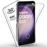 Прозрачен 360 Градуса Кейс за Samsung Galaxy S23 FE / S23 S23+ Ultra