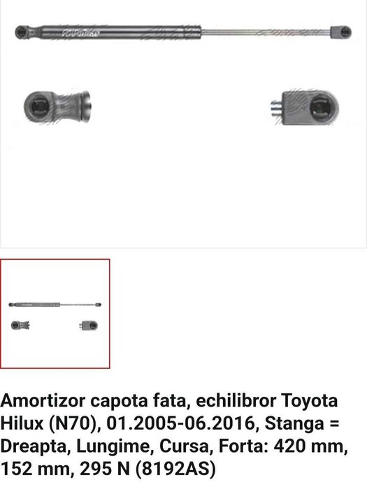 Set amortizoare / telescoape L420 F 295 N