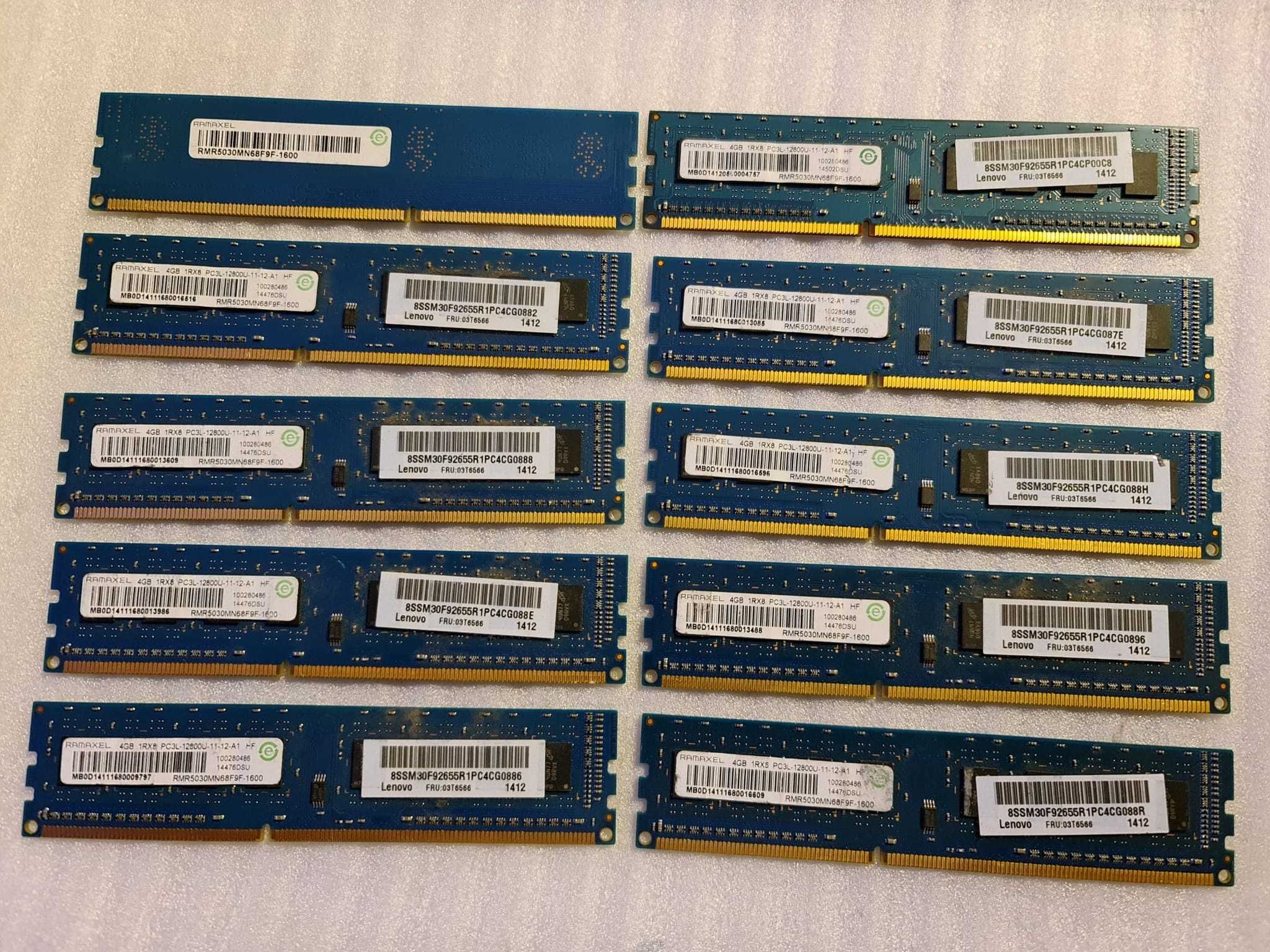 Memorie RAM Ramaxel 4GB PC3-12800 DDR3-1600MHz non-ECC