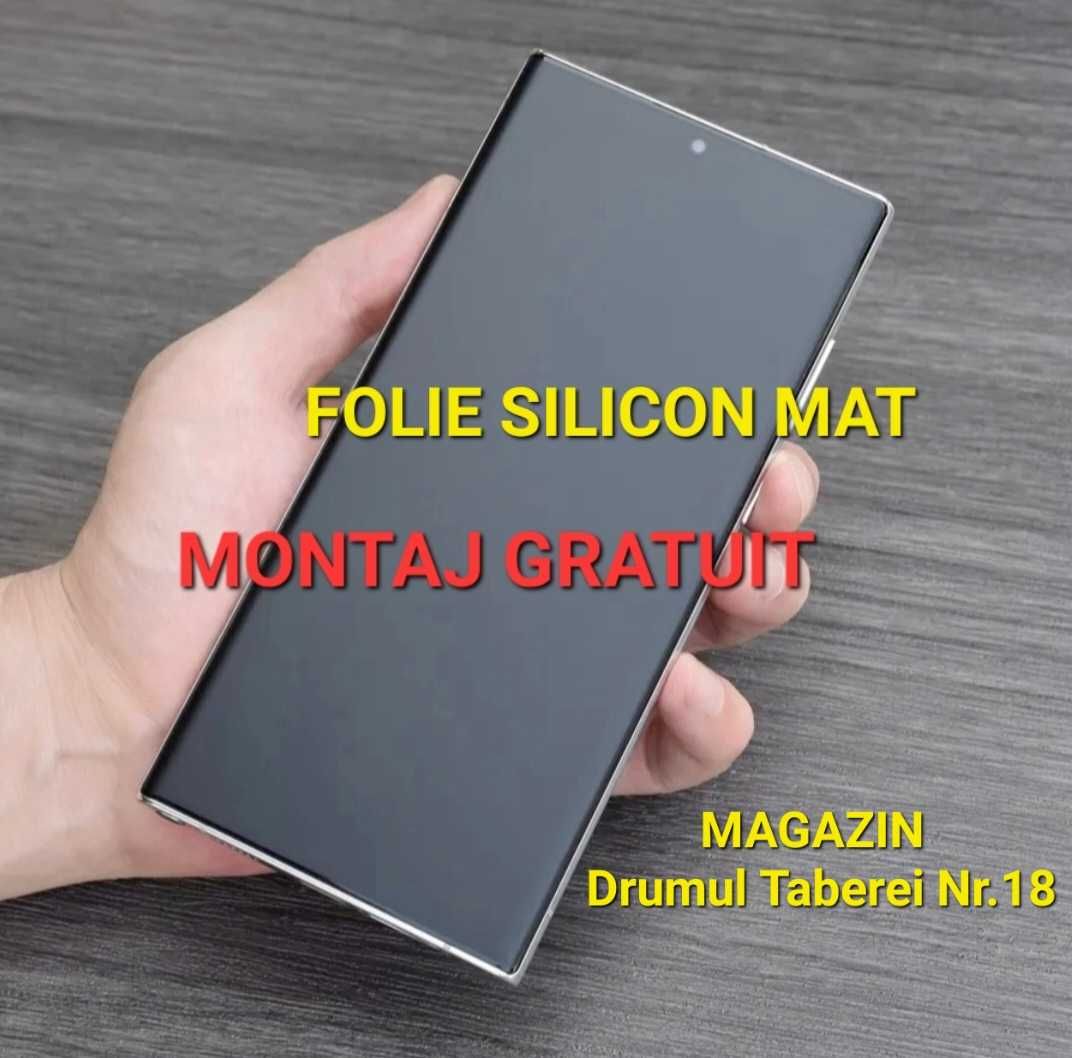 Folie Silicon Mat Xiaomi Redmi Note Mi 8 9 10 11 12 13 14 PRO A C T 5G