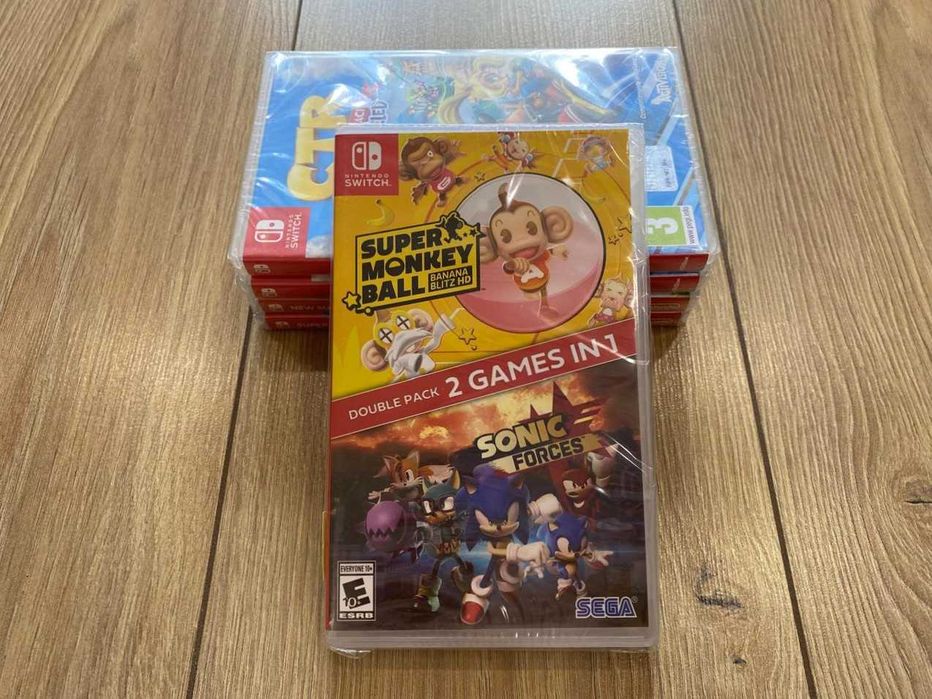 Новый Sonic Forces+Super Monkey Ball: Banana Blitz HD Nintendo Switch