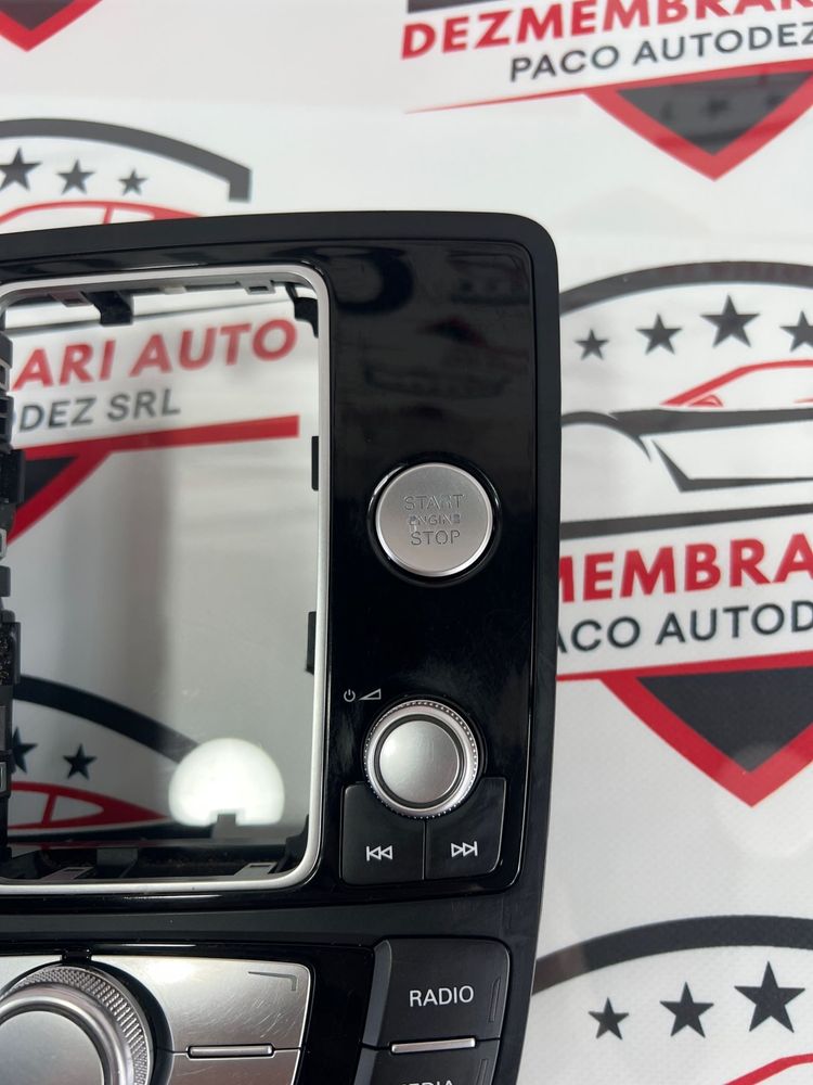 Consola Centrala MMI Buton Start Stop Media Audi A6 4G C7 / A7