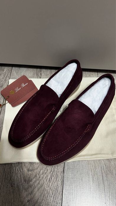 Мужские  лоферы бургунди