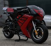 Motocicleta electrica pentru Copii, NITRO Eco TRIBO 1060W 36V #RED