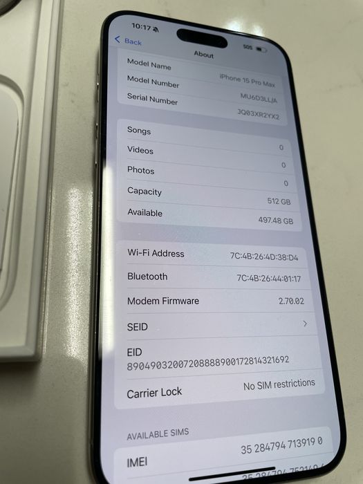 Iphone 15 Pro Max 512 gb ingrijit