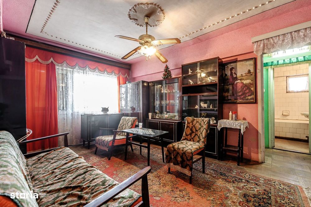 Apartament cu 2 camere spatios la etajul 3, Comision 0%