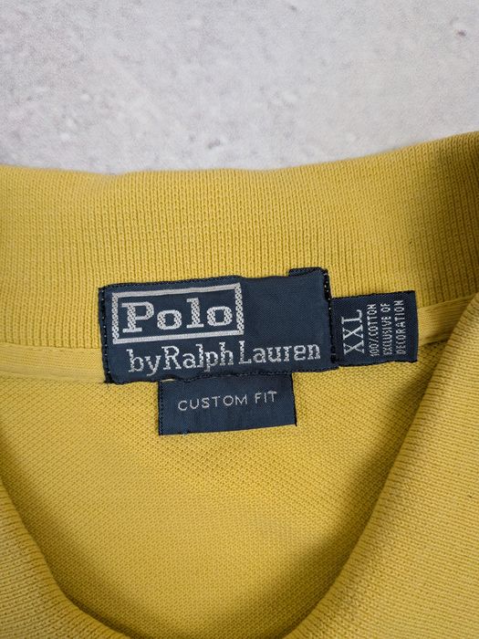 Tricou polo Ralph Lauren clasic vintage Y2K custom fit mărimea XXL