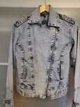 Geaca blugi stil biker noua