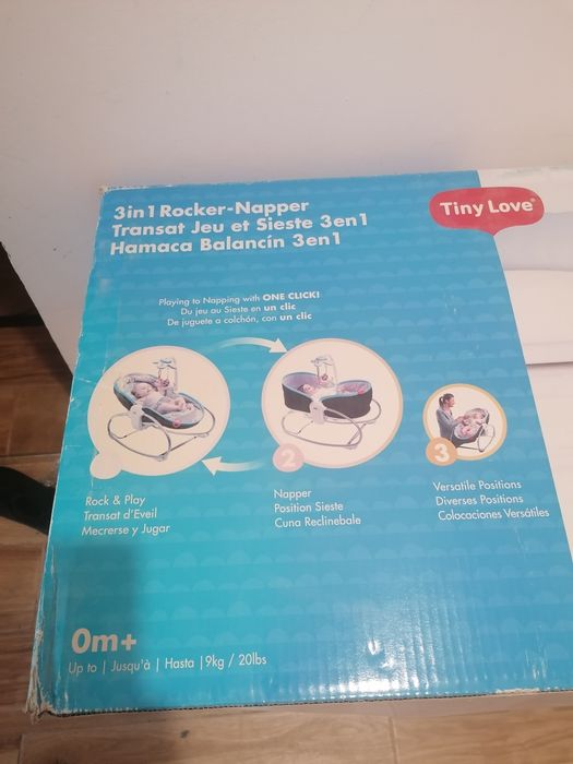 Музикален шезлонг, люлка TinyLove Rocker-Napper 3 in 1,нов