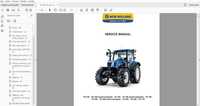 Manual carte service New Holland T6.120 T6.140 T6.150 T6.155 T6.160