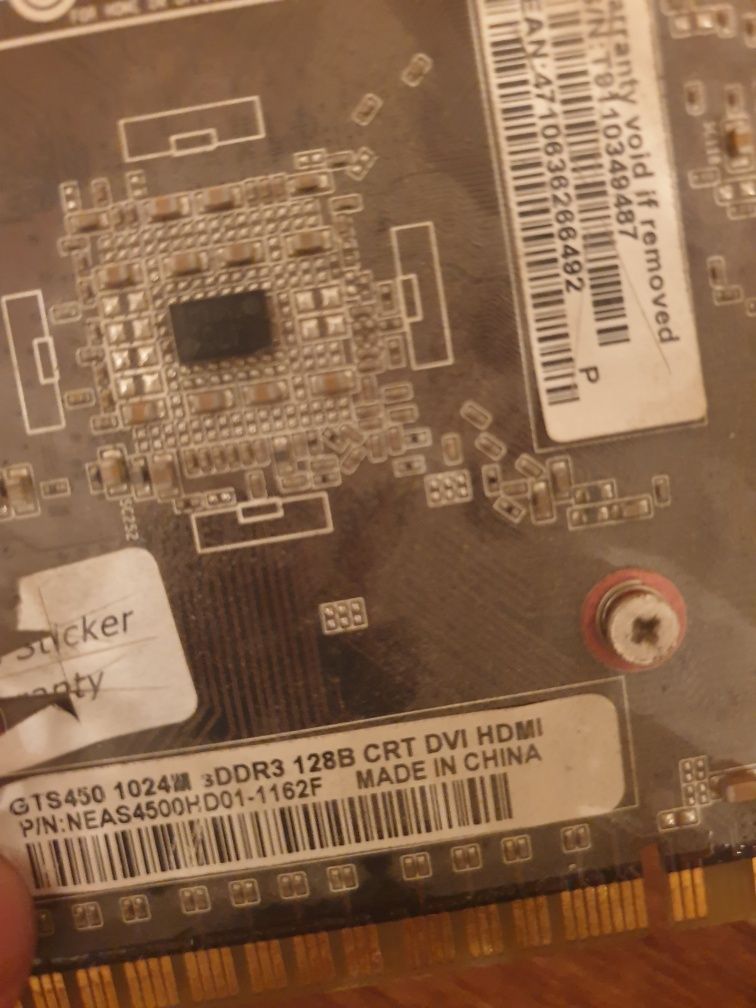 Продаётся видеокарта Palit gts450 1gb