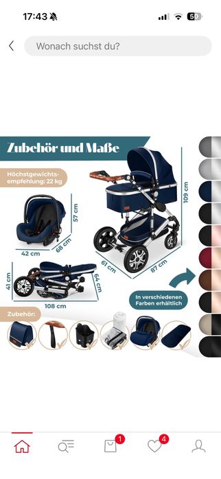 Carucior 3 in 1 nou. Desfacut pentru verificare