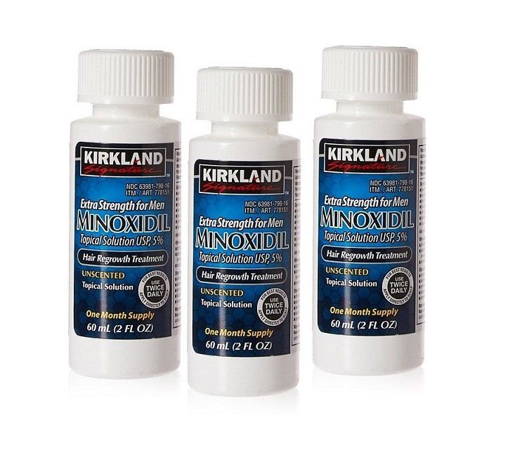 Minoxidil Kirkland 5%, 3 luni aplicare, Tratament Barba si Alopecie