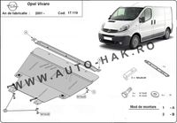 Scut motor metalic Opel Vivaro 2001-2014