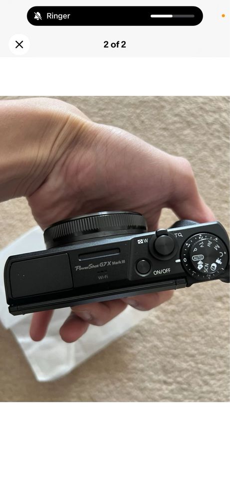 Нов Фотоапарат Canon g7x Mark III
