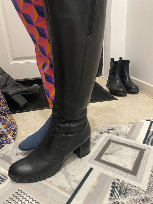 Продам сапоги кожаные