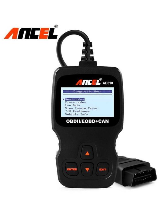 Диагностический сканер OBD2/EOBD Ancel AD310 – универсальный авто