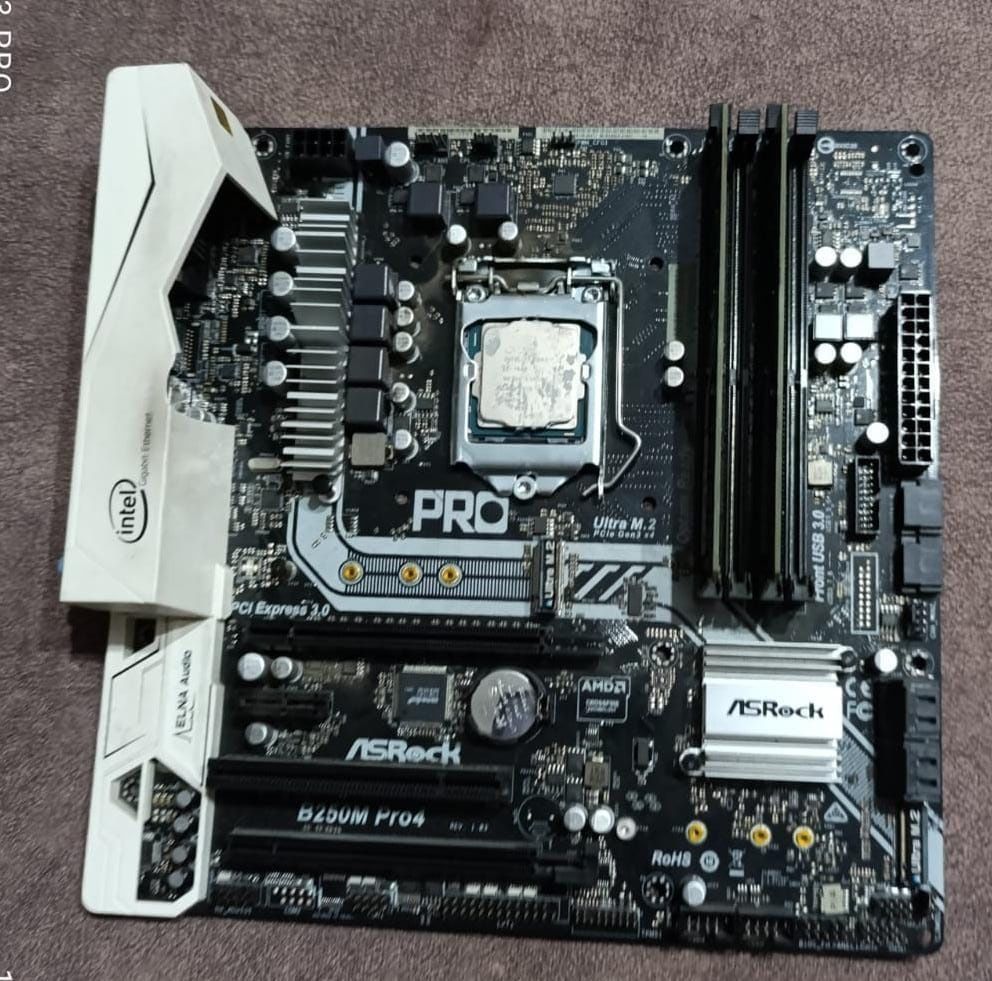 Плата Asrock LGA1151 B250 B250M PRO4 4xDDR4 2xPCI-Ex16 HDMI/DVI/Dsub S