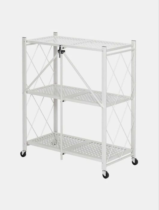 Металлическая стеллаж на колёсах, стелаж, полка