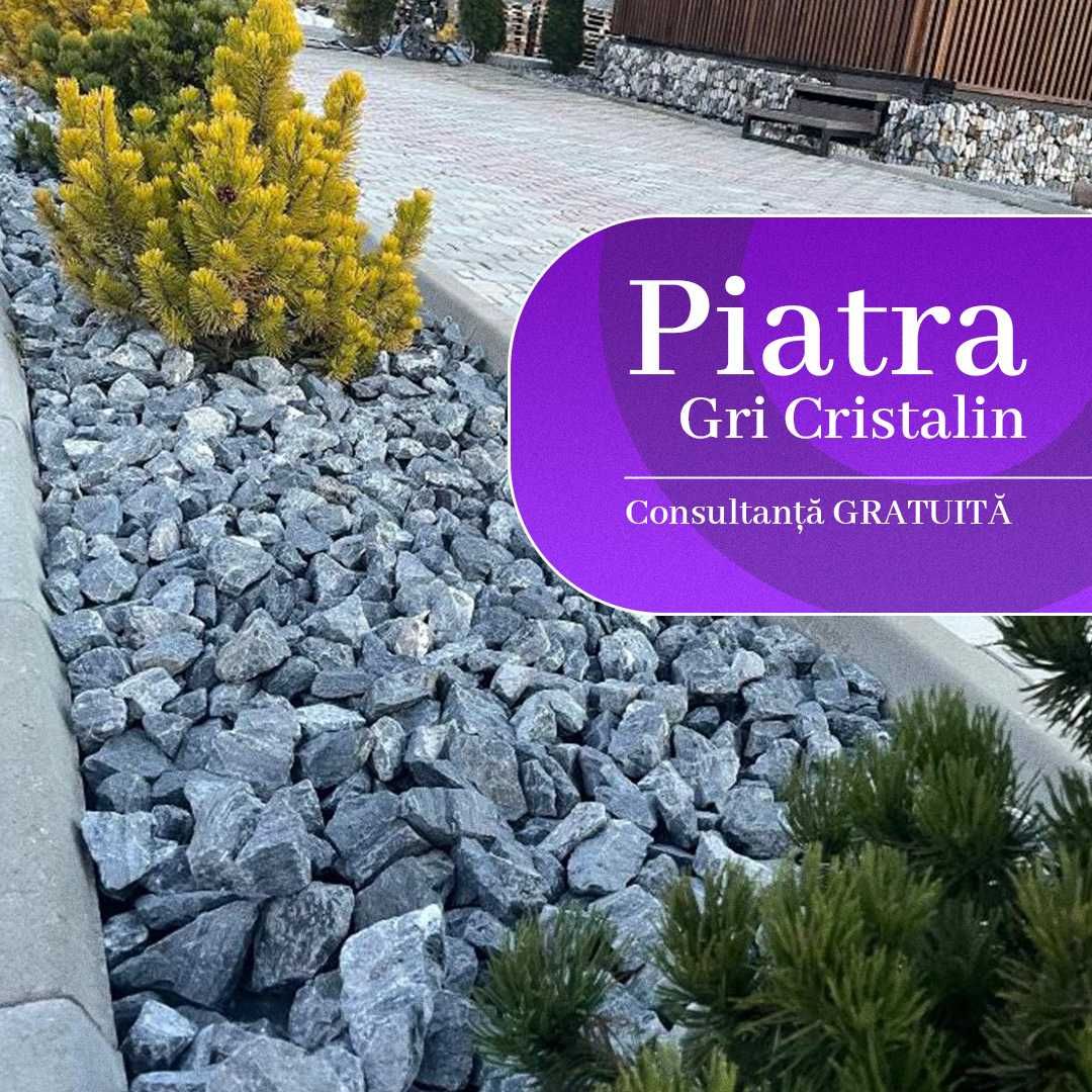 Piatră decorativă - Piatra Gri - transport gratuit în Timișoara