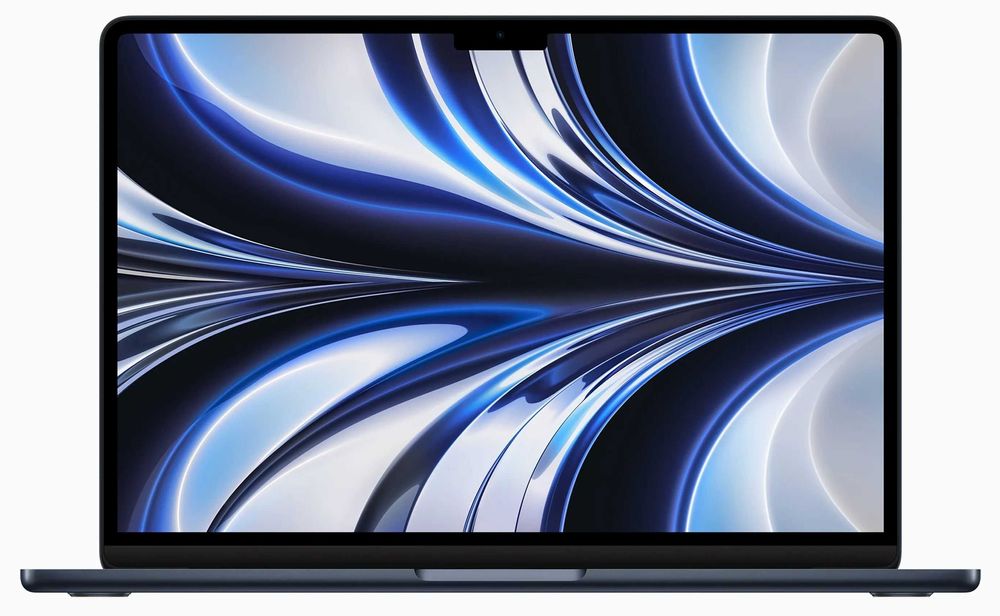 Лаптоп Apple MacBook Air 13", M2, 8 CPU ядра, 8 GPU ядра, 16GB RAM