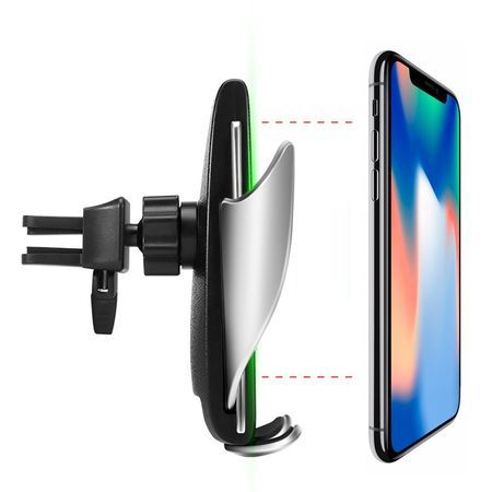 Suport telefon auto S5 incarcator wireless senzor inchis deschis