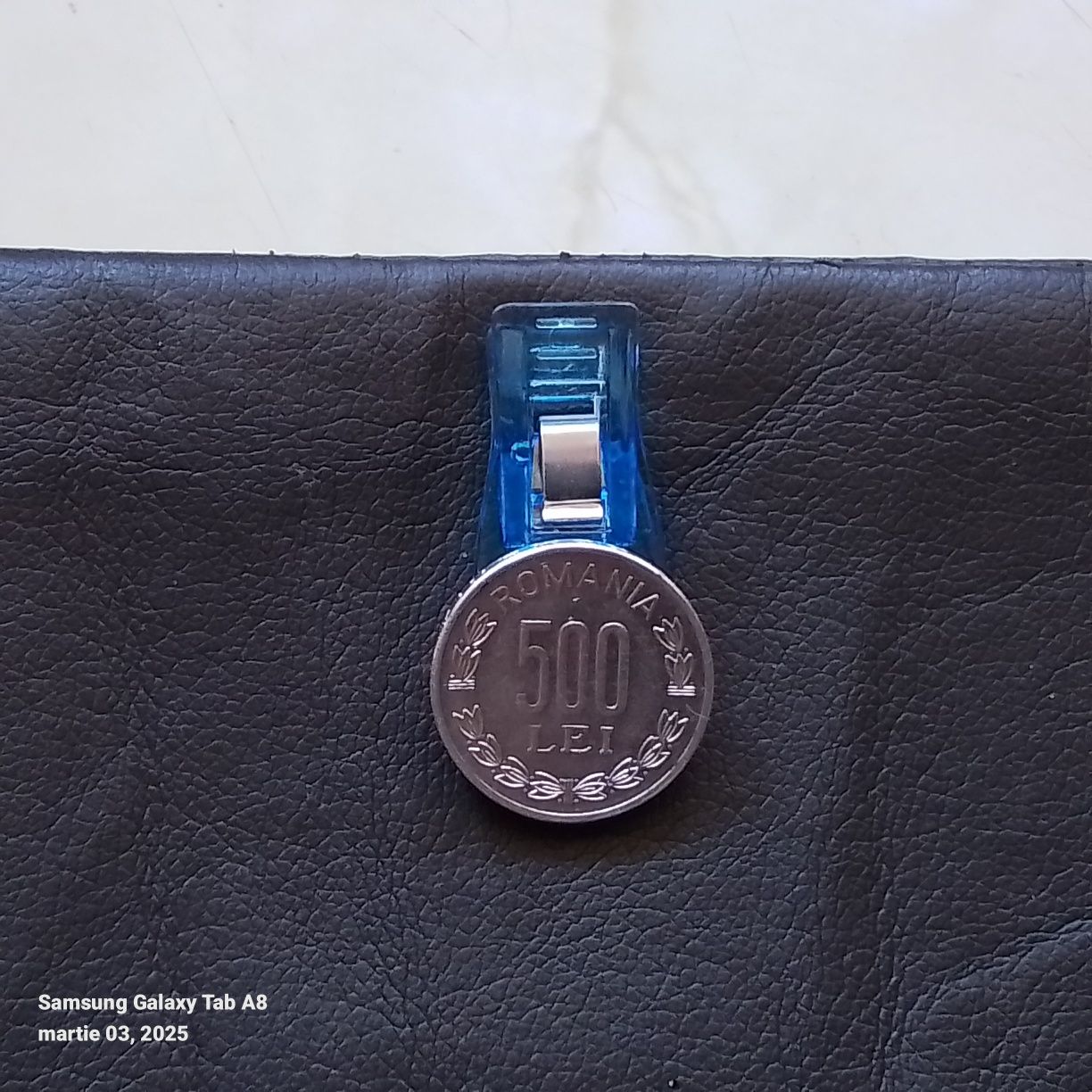 Moneda 500 lei an 1999.