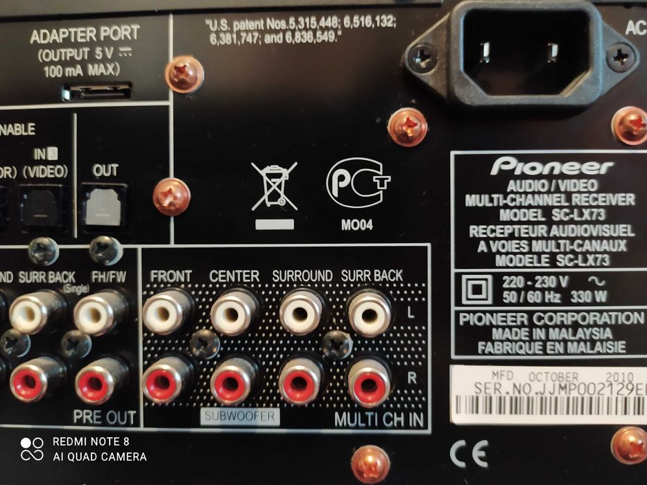 Pioneer SC-LX73 7.1 Channel 180 Watt Receiver