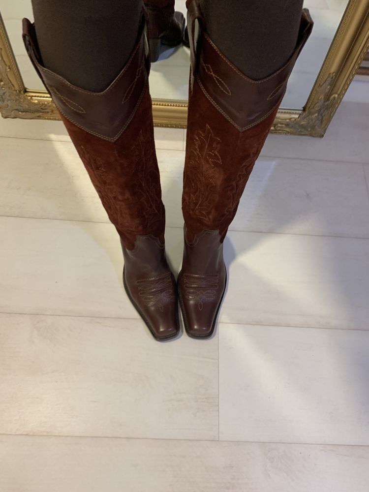 Cizme Colisee de Sacha Paris 37, piele, cowboy