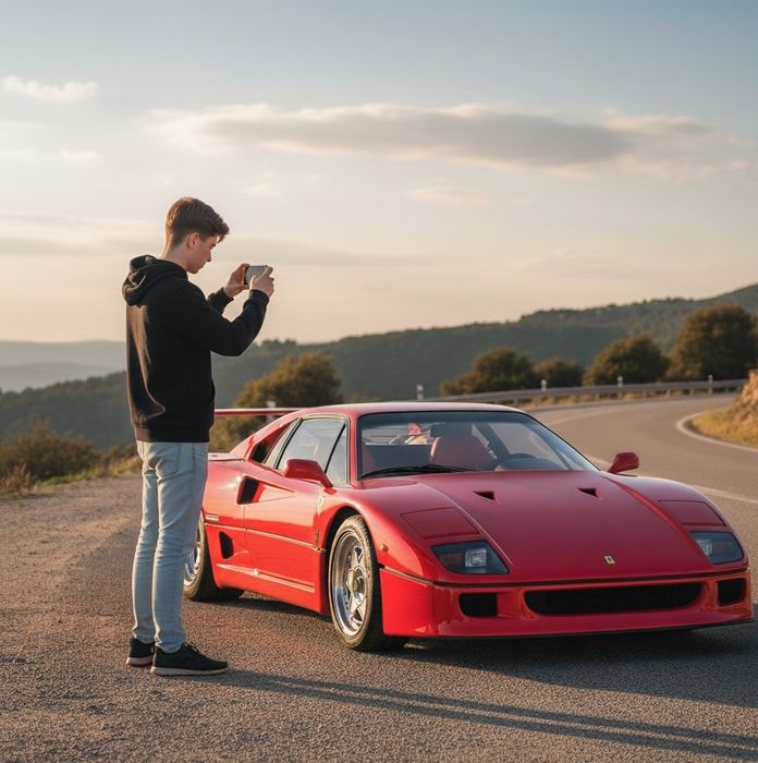 Видеограф съёмка машин