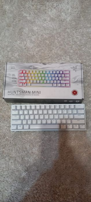 Tastatura Mecanica Razer Huntsman Mini, Mercury edition, Red switch