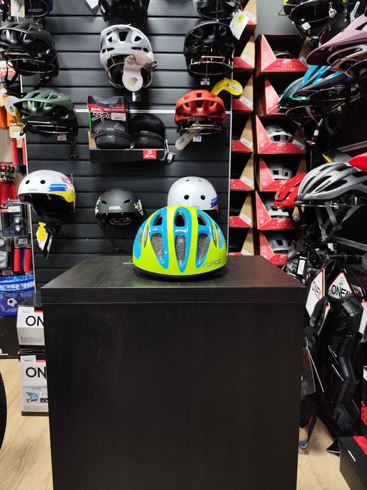 Casca Force LARK Pentru Copii FLUO/ALBASTRU M (54-58 CM)